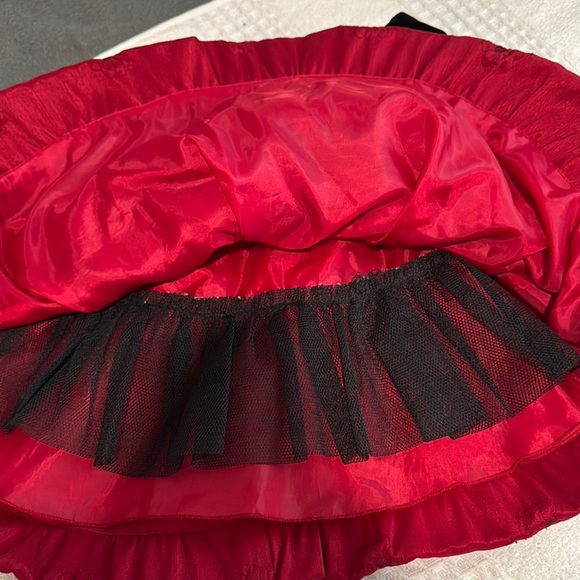 Cinderella Black and Red Ruffled Tiered Babydoll Dress - Picture 7 of 8